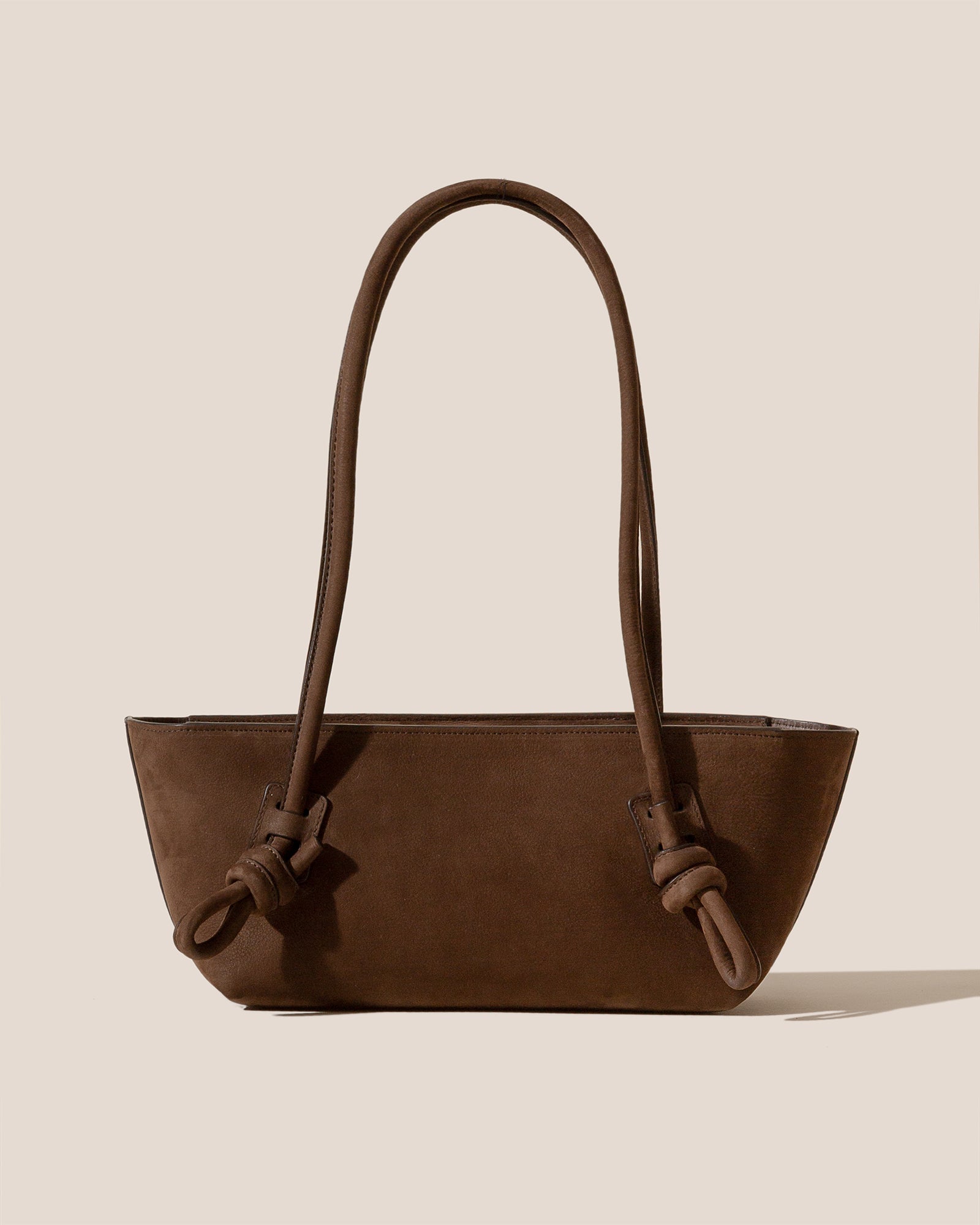 FLECA NUBUCK - Knotted-handle Shoulder Bag | Hereu on sale