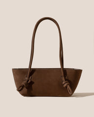 FLECA NUBUCK - Knotted-handle Shoulder Bag | Hereu on sale