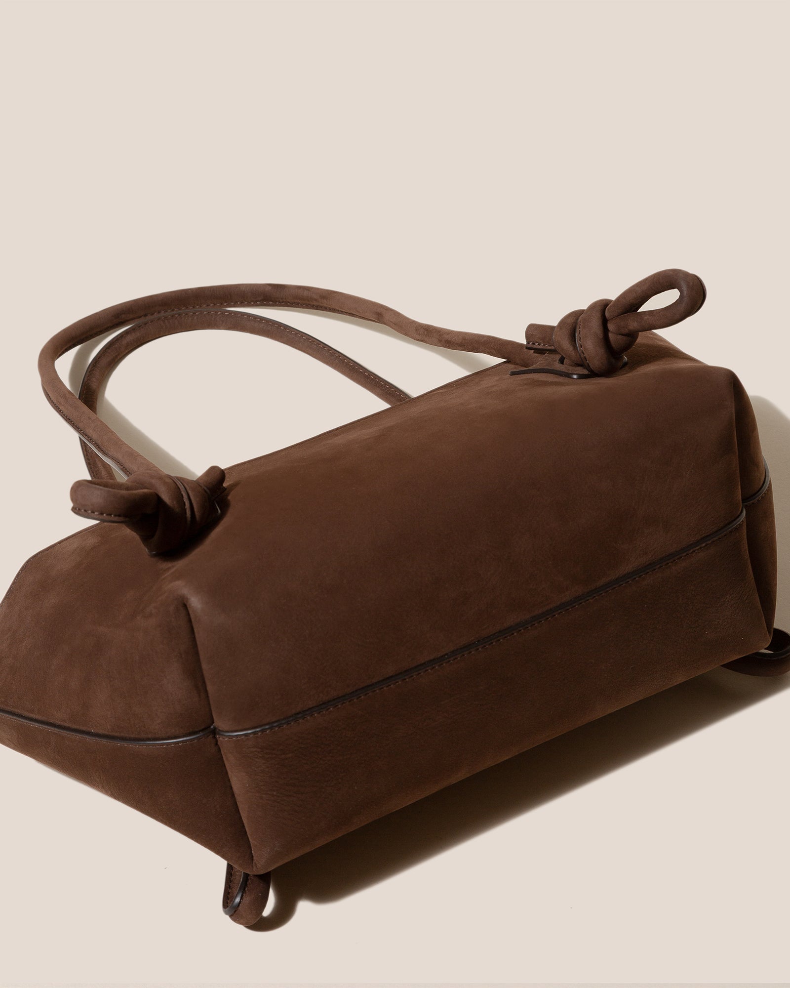 FLECA NUBUCK - Knotted-handle Shoulder Bag | Hereu on sale