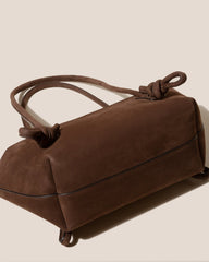FLECA NUBUCK - Knotted-handle Shoulder Bag | Hereu on sale