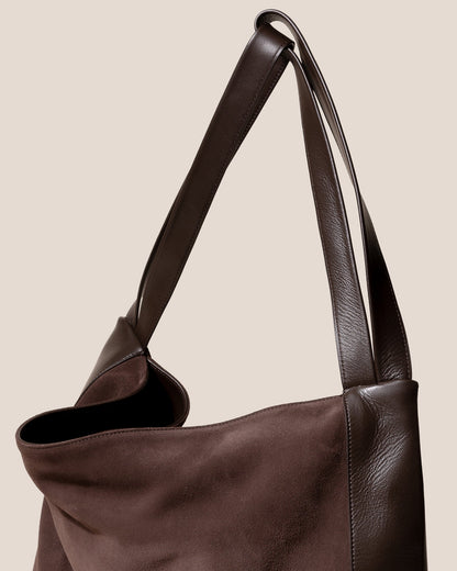 CADOR SUEDE - Slouchy Shoulder Bag | Hereu discount