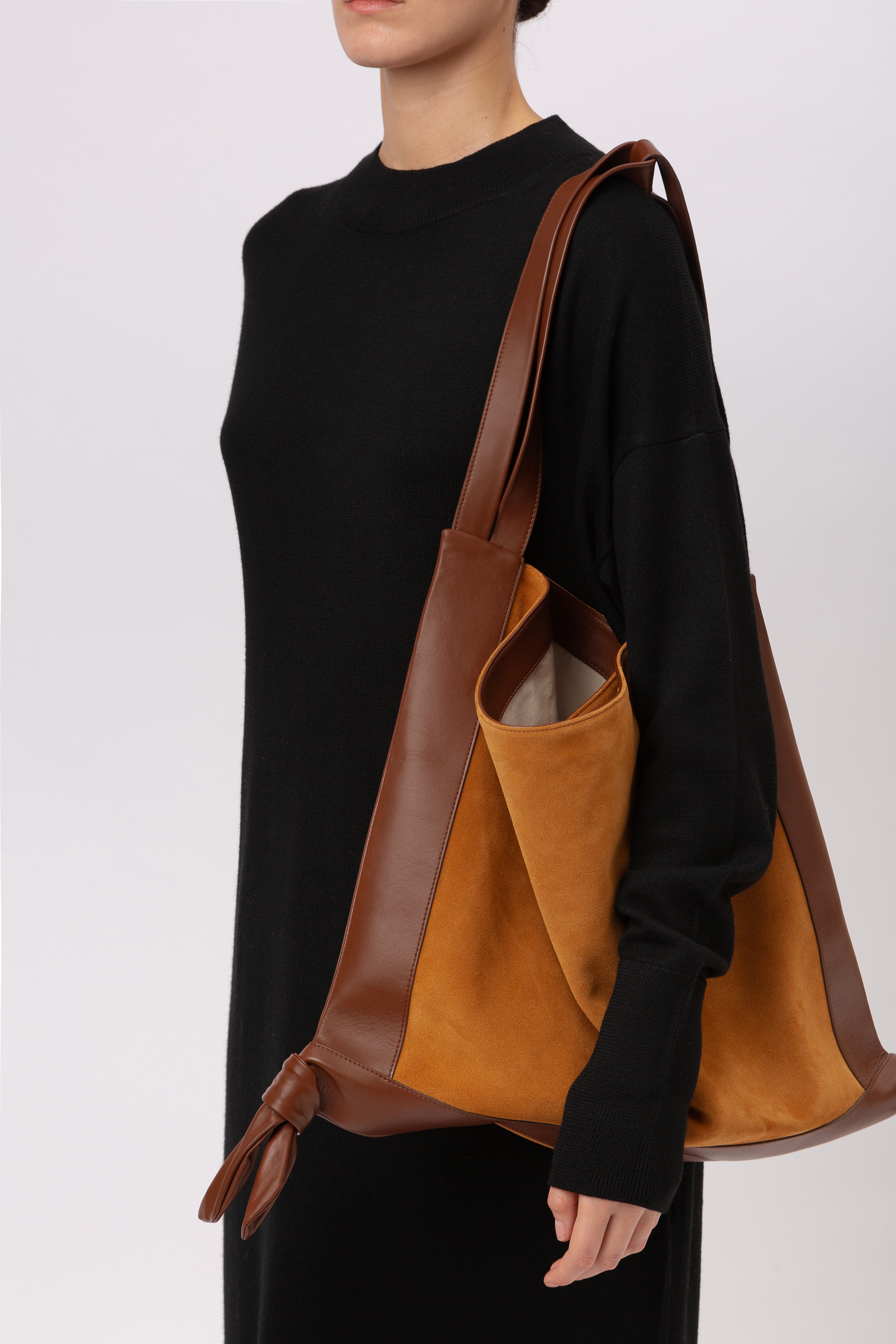 CADOR SUEDE - Slouchy Shoulder Bag | Hereu discount