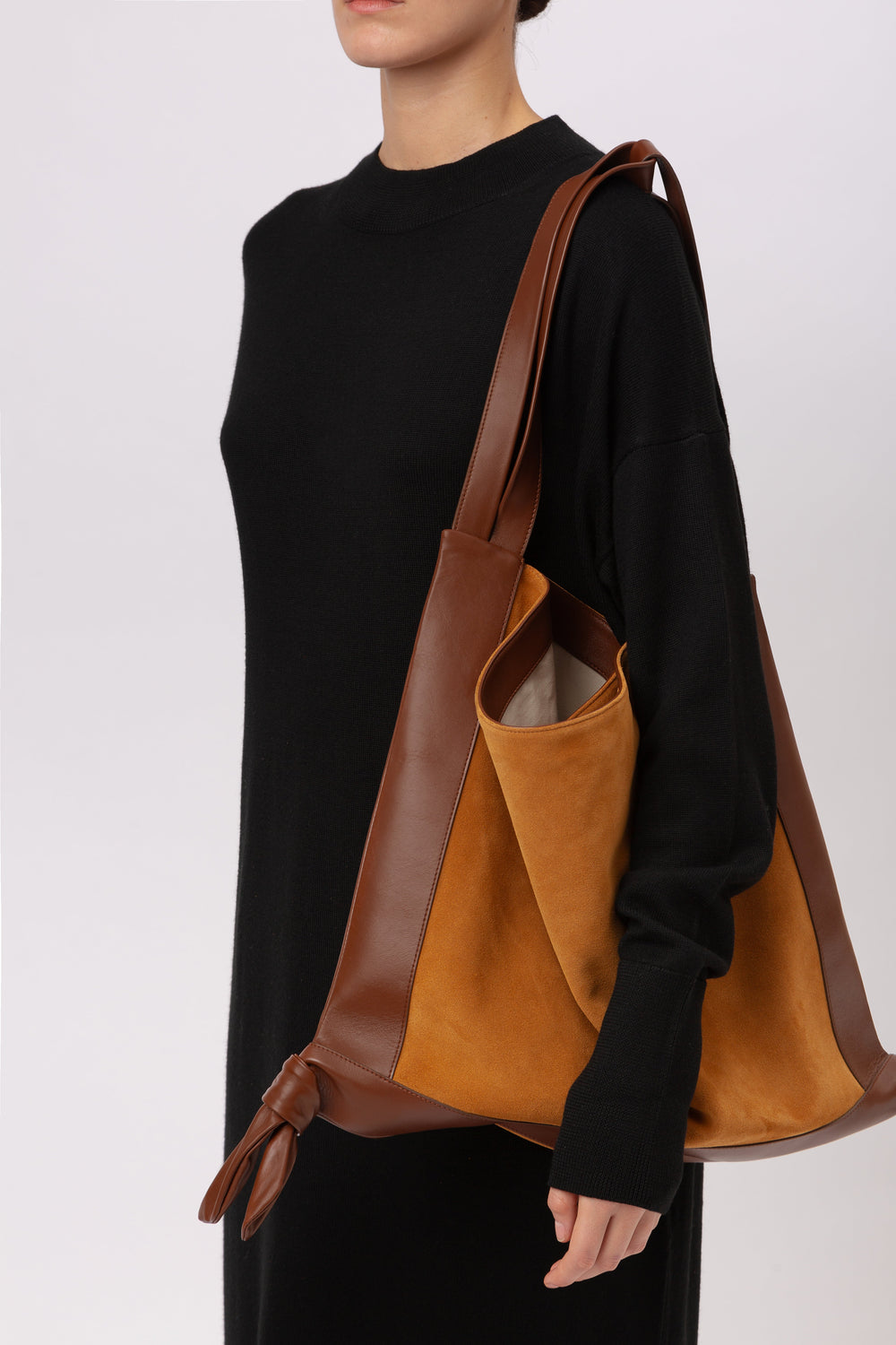 CADOR SUEDE - Slouchy Shoulder Bag | Hereu discount