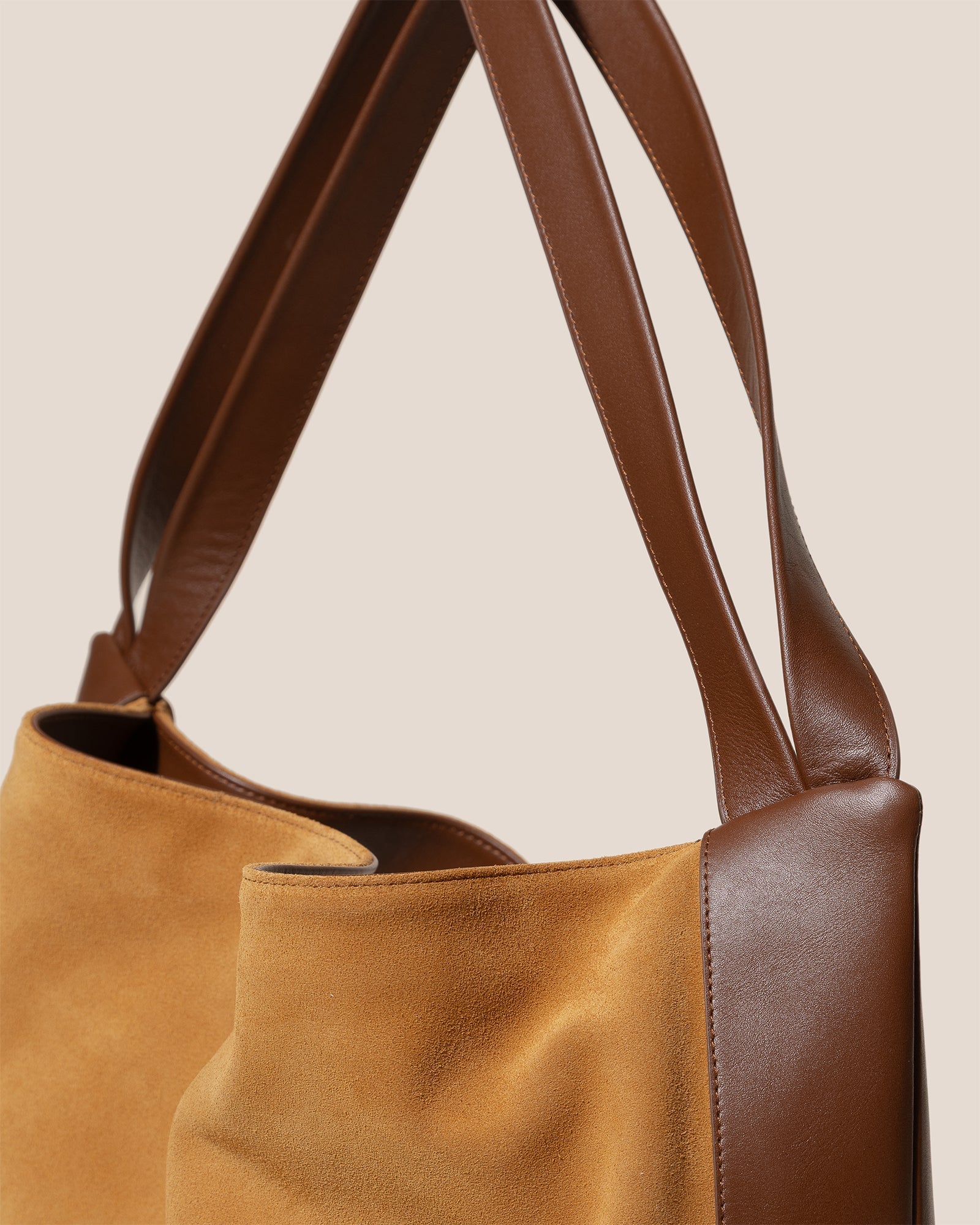 CADOR SUEDE - Slouchy Shoulder Bag | Hereu on sale