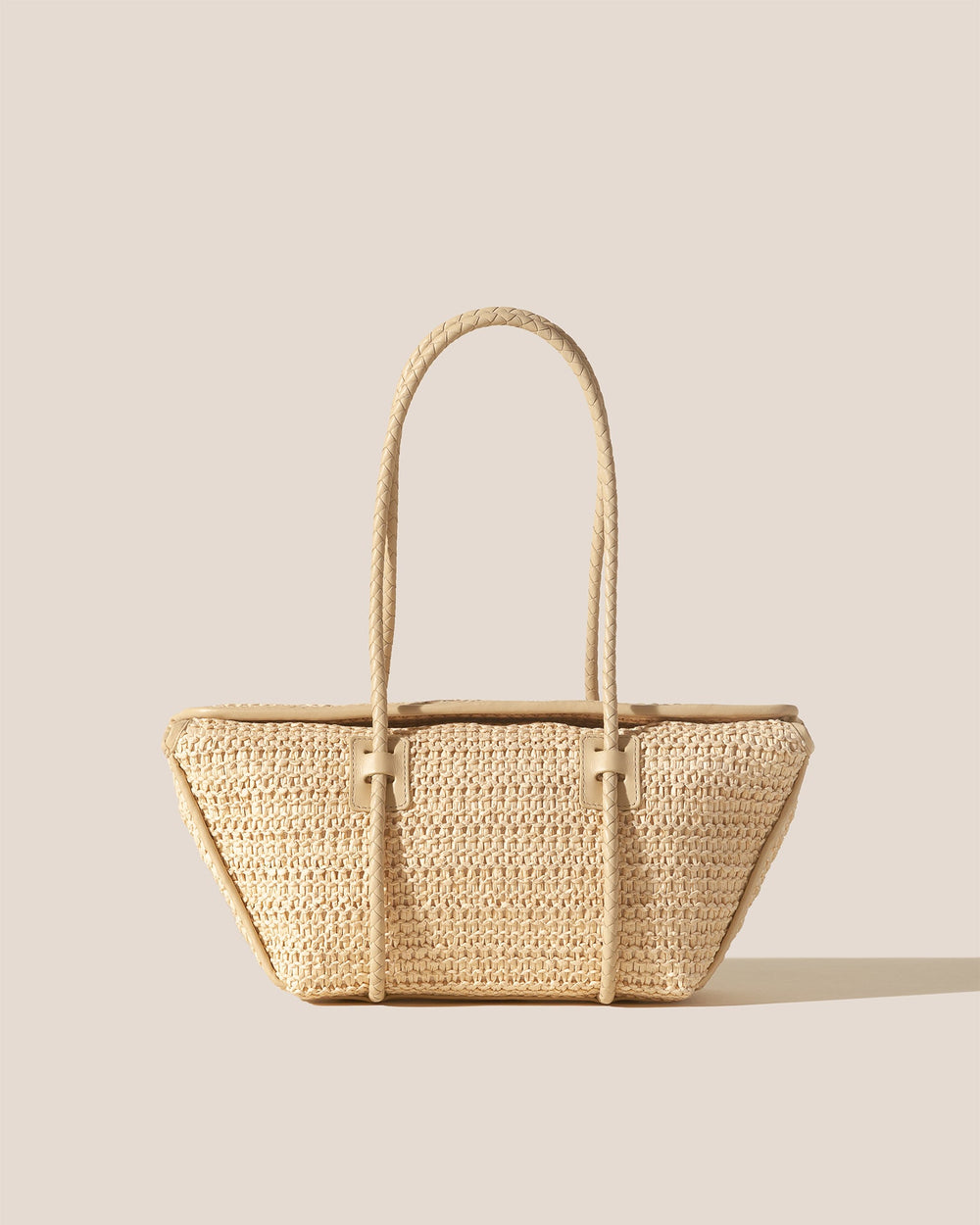 FORNA RAFFIA - Leather Framed Shoulder Bag | Hereu online