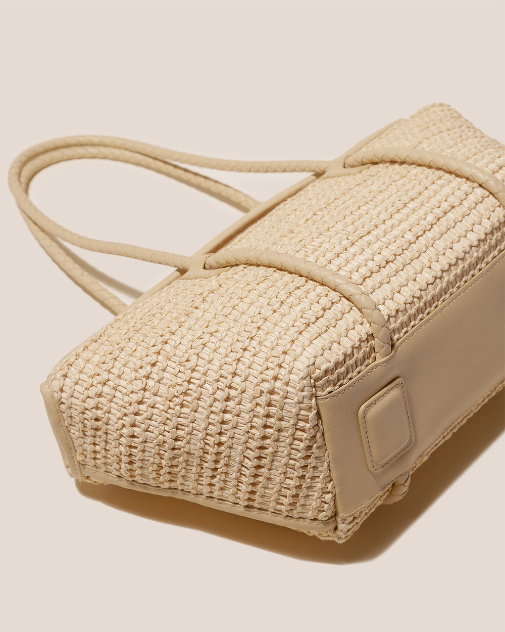 FORNA RAFFIA - Leather Framed Shoulder Bag | Hereu online