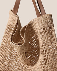 CADOR RAFFIA MESH - Slouchy Shoulder Bag | Hereu near me