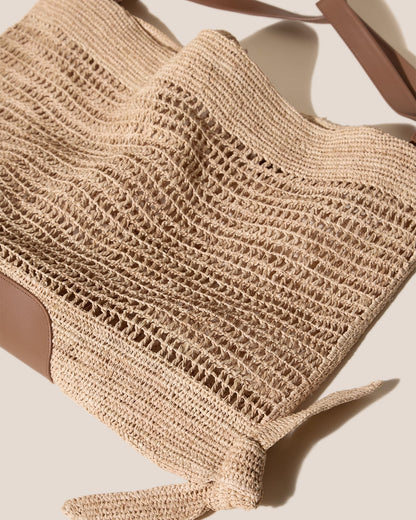 CADOR RAFFIA MESH - Slouchy Shoulder Bag | Hereu near me