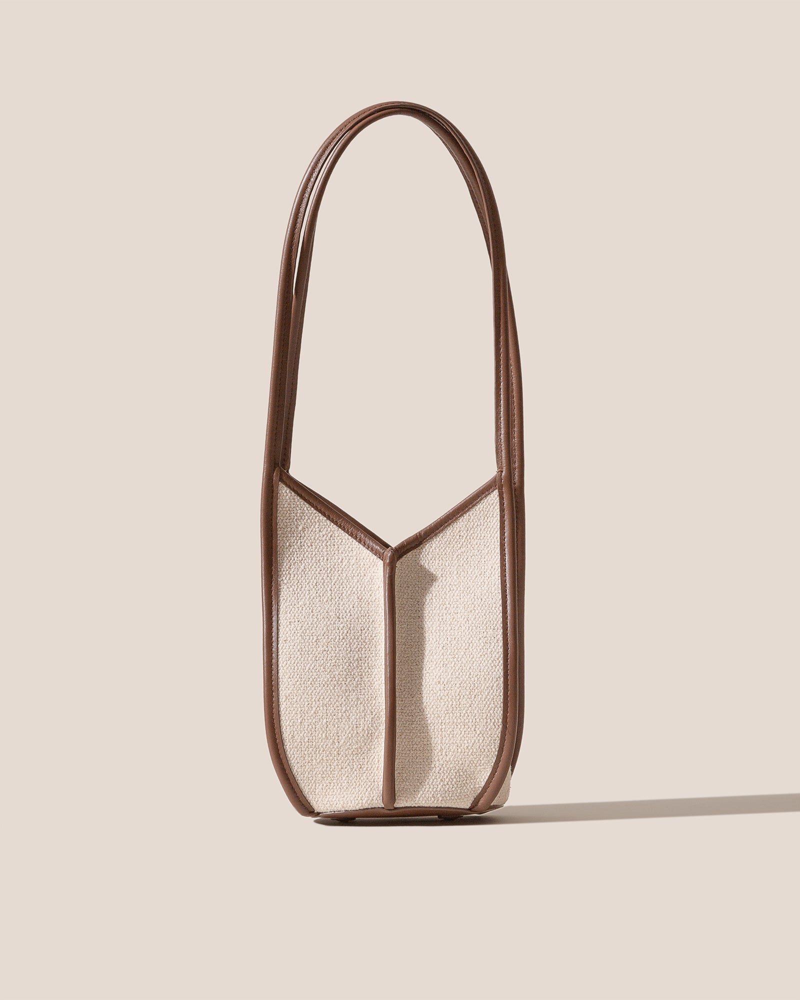 CALELLA BUCKET CANVAS - Leather-trimmed Shoulder Bag | Hereu sale