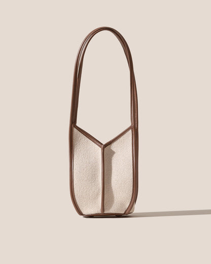 CALELLA BUCKET CANVAS - Leather-trimmed Shoulder Bag | Hereu sale