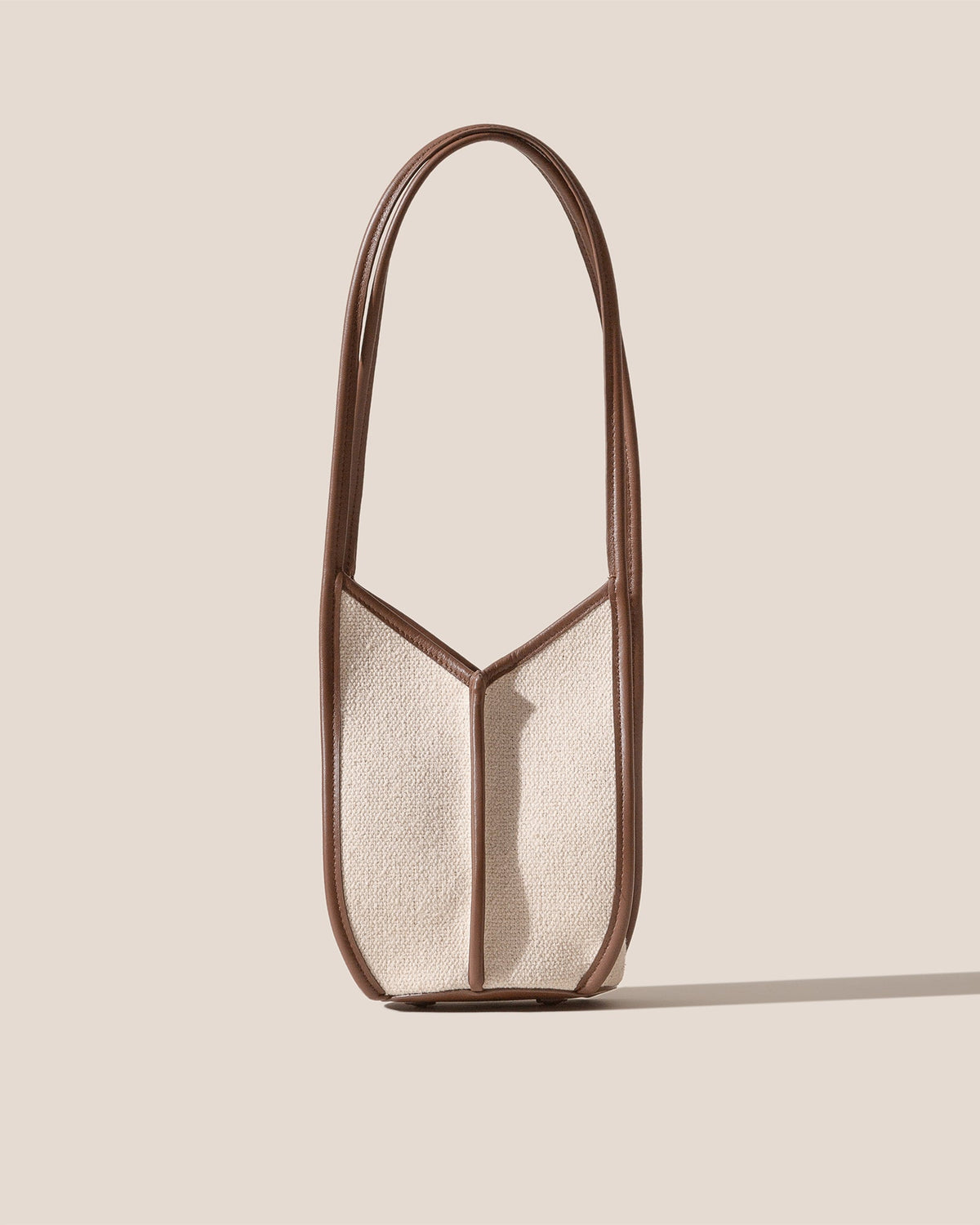 CALELLA BUCKET CANVAS - Leather-trimmed Shoulder Bag | Hereu sale