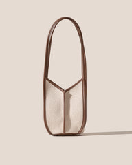 CALELLA BUCKET CANVAS - Leather-trimmed Shoulder Bag | Hereu sale
