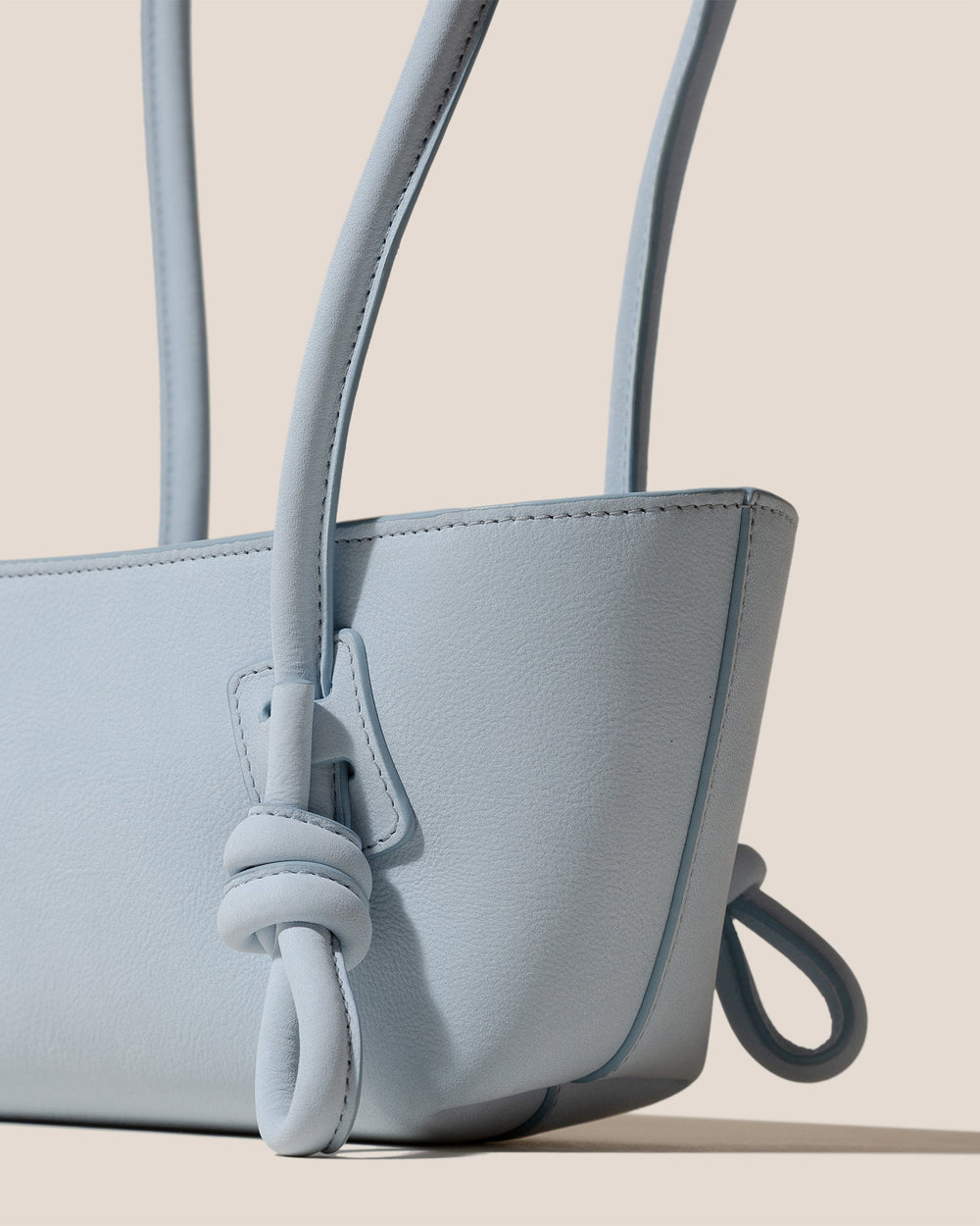 FLECA MINI SHOULDER NUBUCK - Knotted-handle Shoulder Bag | Hereu on sale