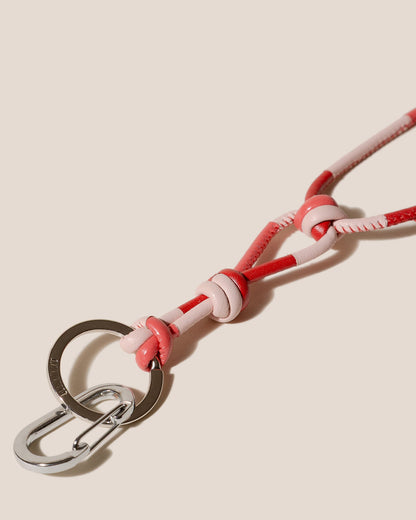 GERANI KEYCHAIN - Hand-Knotted Patchwork Keychain | Hereu near me
