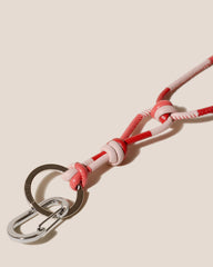 GERANI KEYCHAIN - Hand-Knotted Patchwork Keychain | Hereu near me