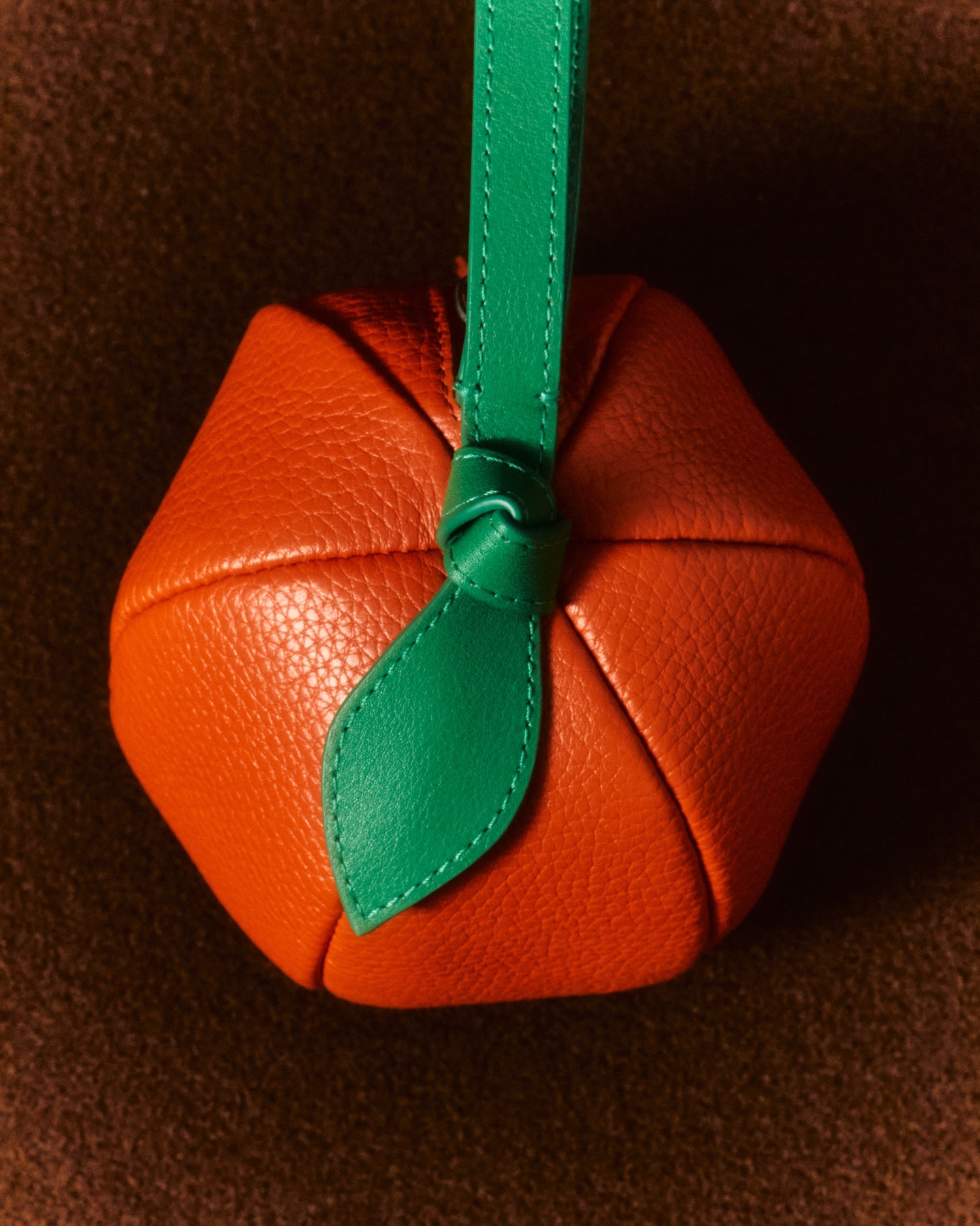 TARONJA PURSE - Orange-Shaped Leather Coin Purse | Hereu outlet