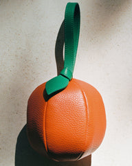 TARONJA PURSE - Orange-Shaped Leather Coin Purse | Hereu outlet