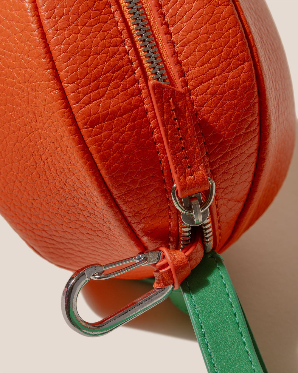 TARONJA PURSE - Orange-Shaped Leather Coin Purse | Hereu outlet