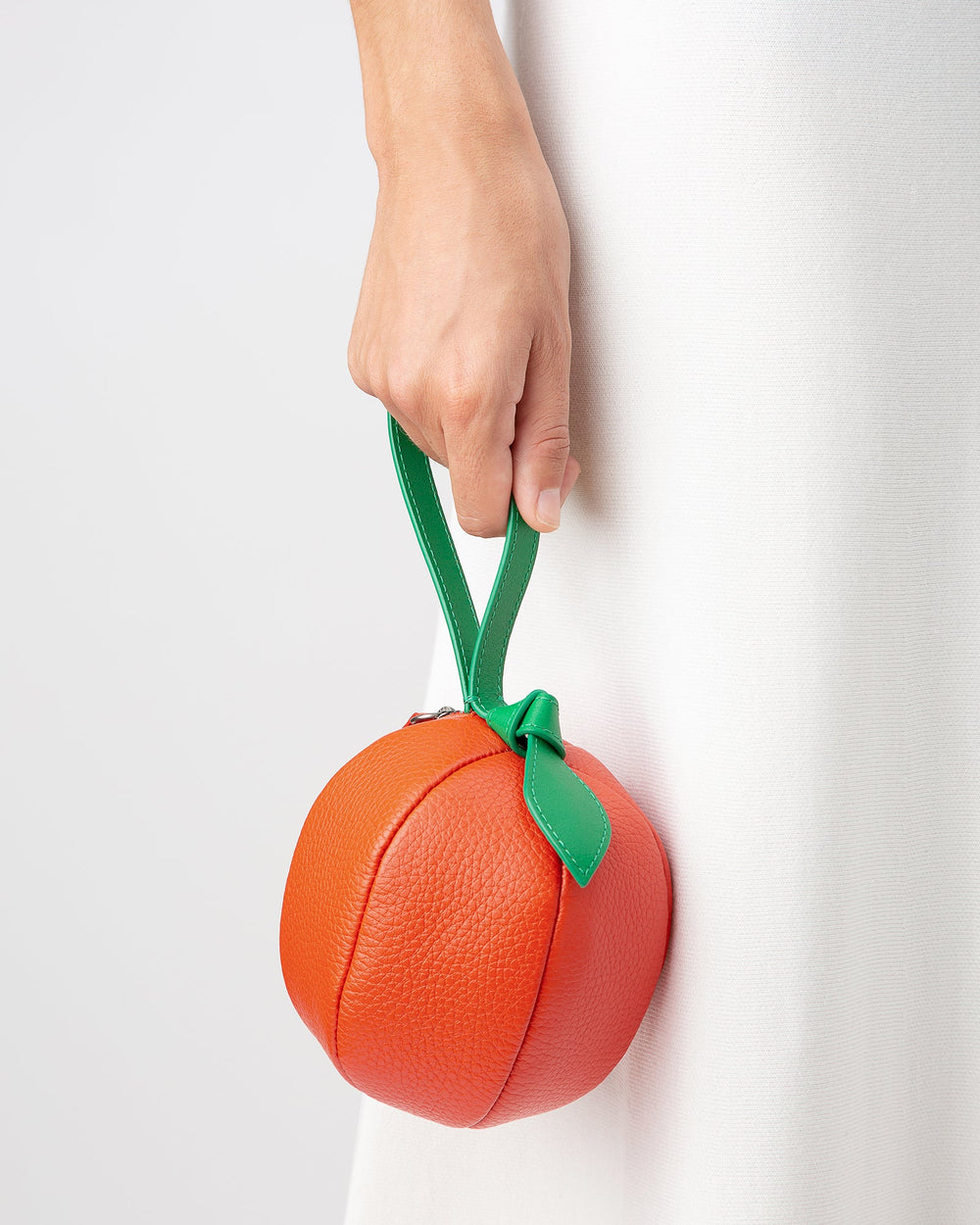 TARONJA PURSE - Orange-Shaped Leather Coin Purse | Hereu outlet
