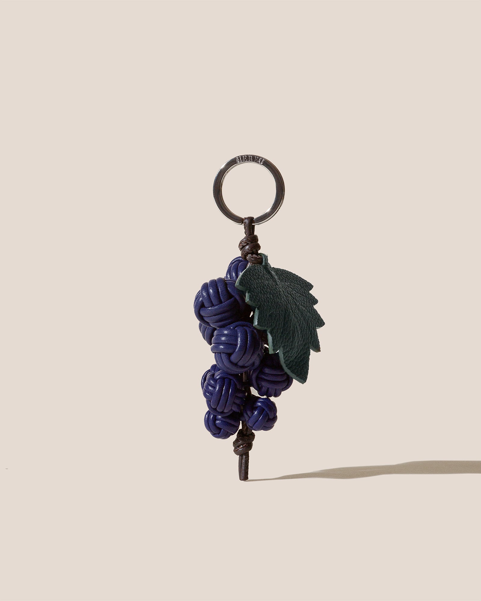 RAÏM - Hand-Knotted Grapes Leather Key Holder | Hereu sale