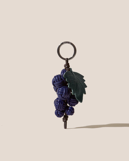 RAÏM - Hand-Knotted Grapes Leather Key Holder | Hereu sale
