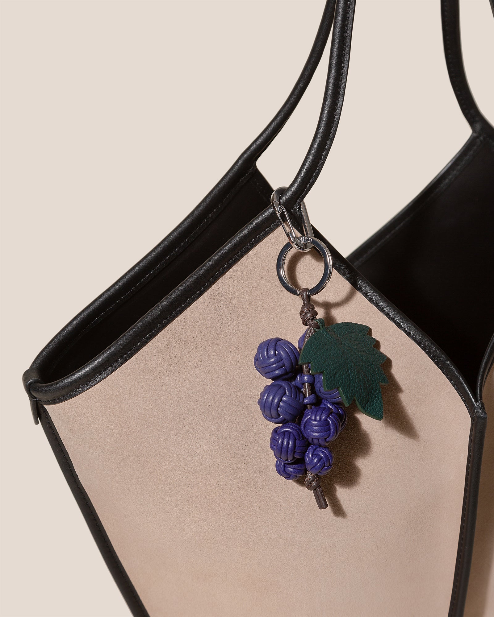 RAÏM - Hand-Knotted Grapes Leather Key Holder | Hereu sale