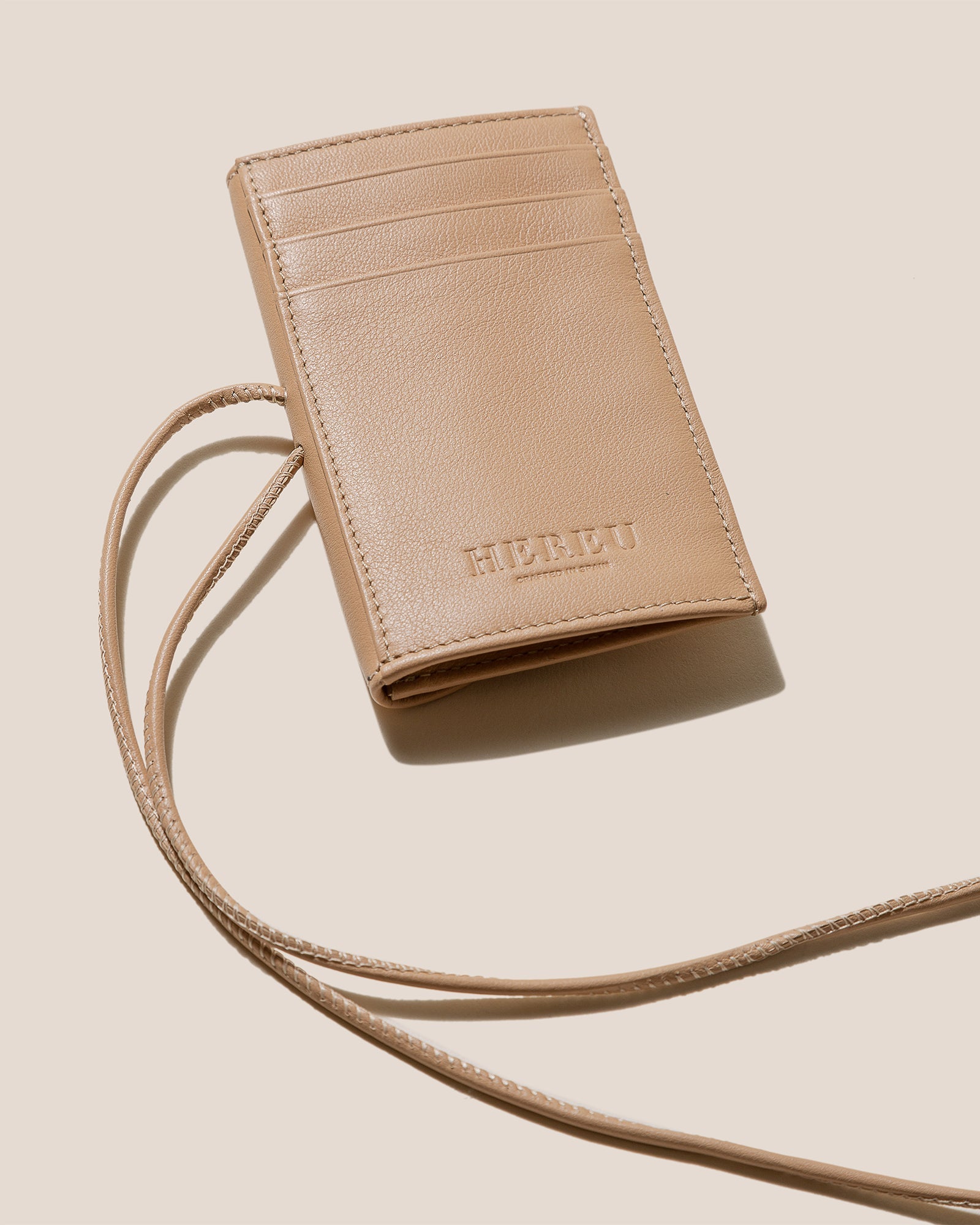 PENJAT - Leather Wallet with Strap | Hereu on sale