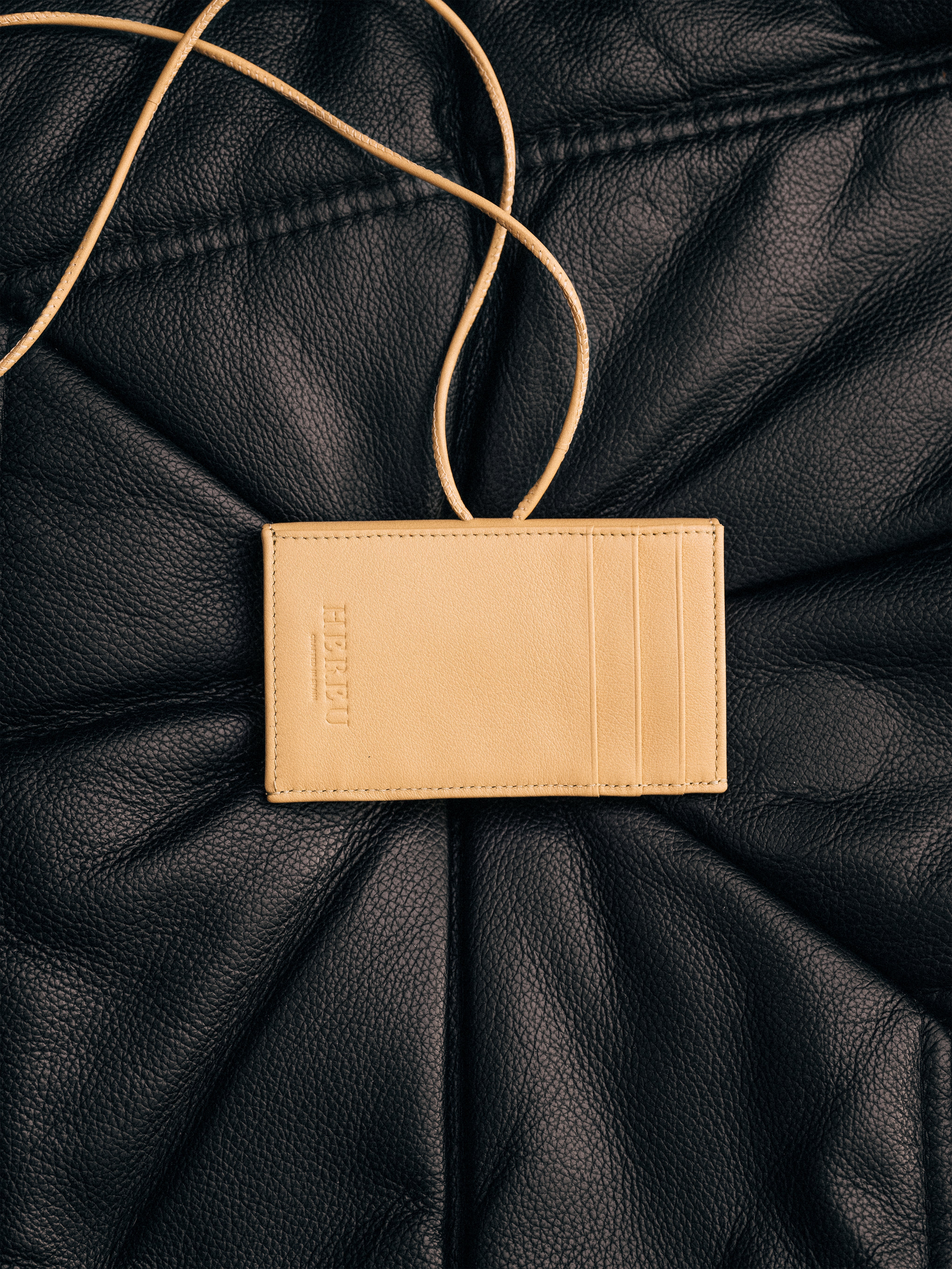 PENJAT - Leather Wallet with Strap | Hereu on sale