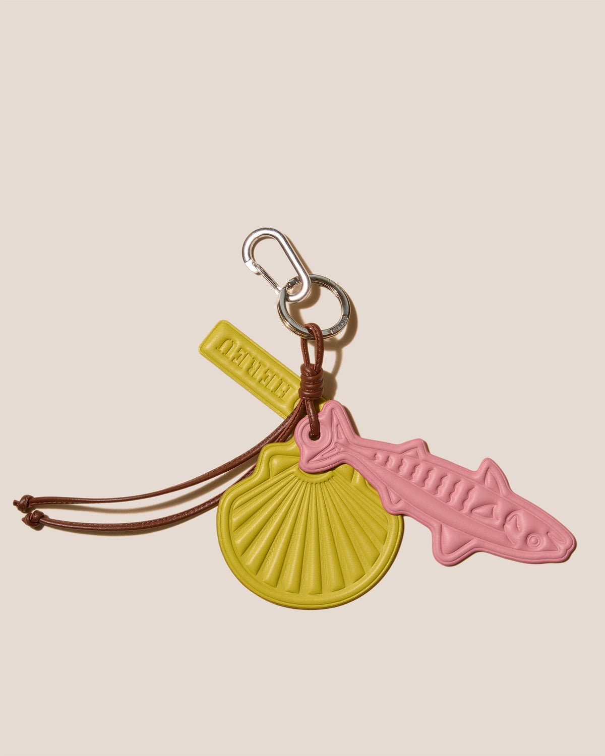 LAMAR KEYCHAIN - Embossed Leather Keychain | Hereu discount