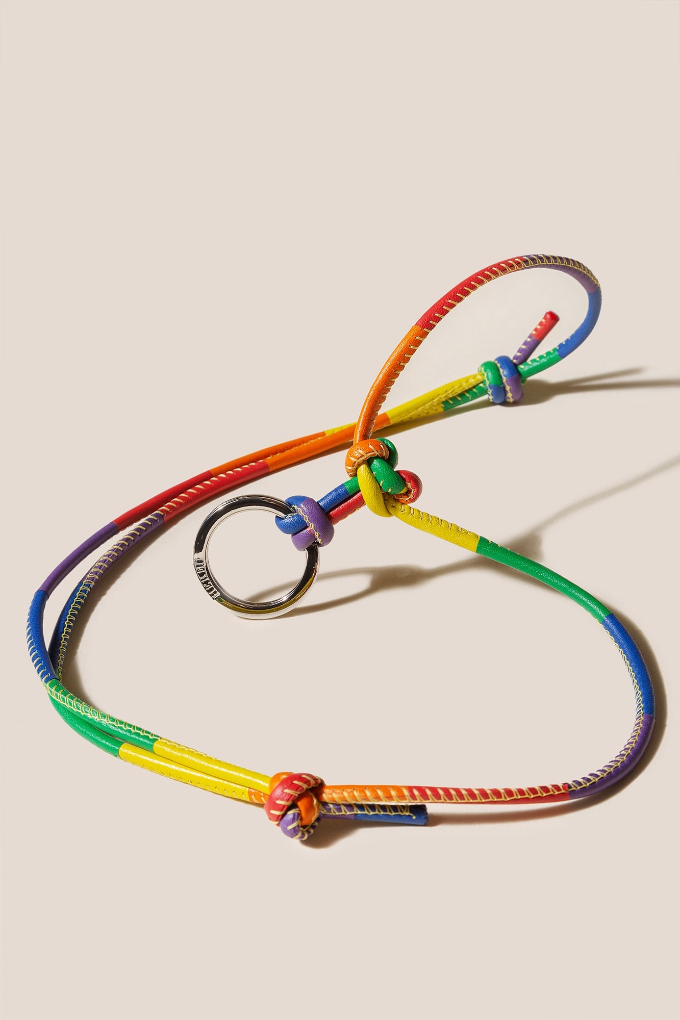 PRIDE KEYCHAIN - Multicoloured Patchwork Keychain | Hereu sale