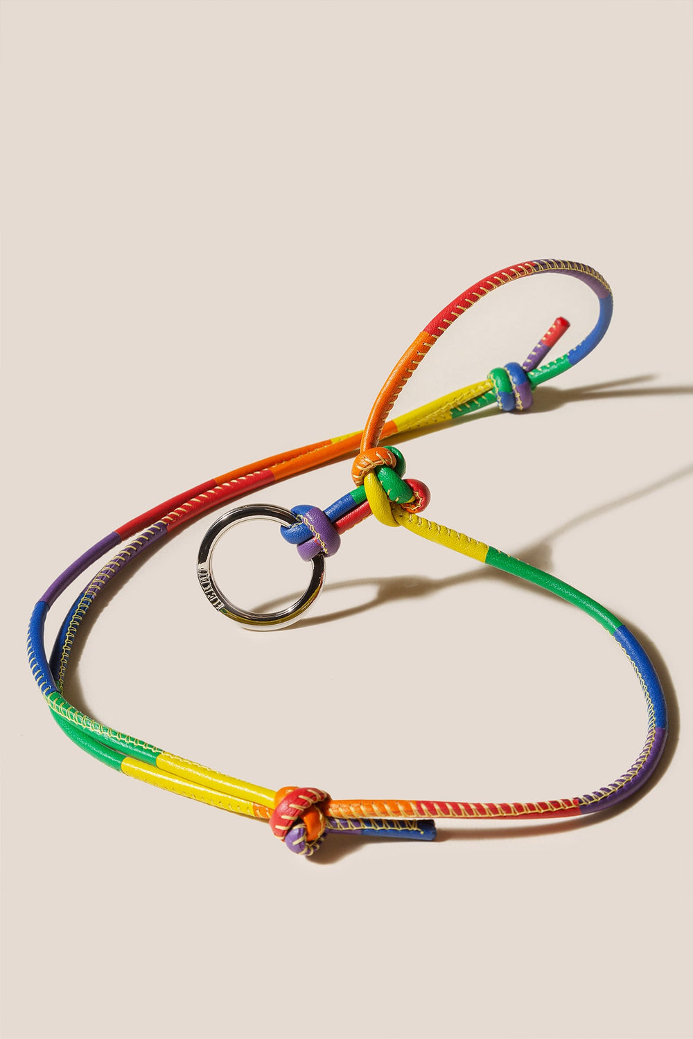 PRIDE KEYCHAIN - Multicoloured Patchwork Keychain | Hereu sale