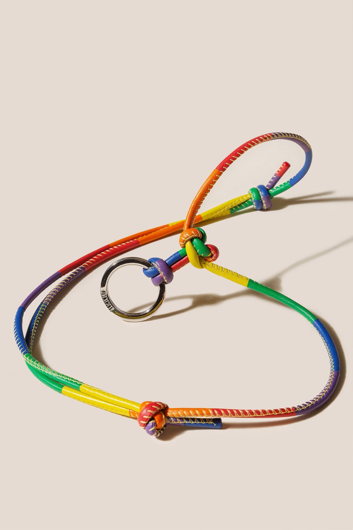 PRIDE KEYCHAIN - Multicoloured Patchwork Keychain | Hereu sale
