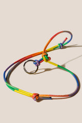 PRIDE KEYCHAIN - Multicoloured Patchwork Keychain | Hereu sale
