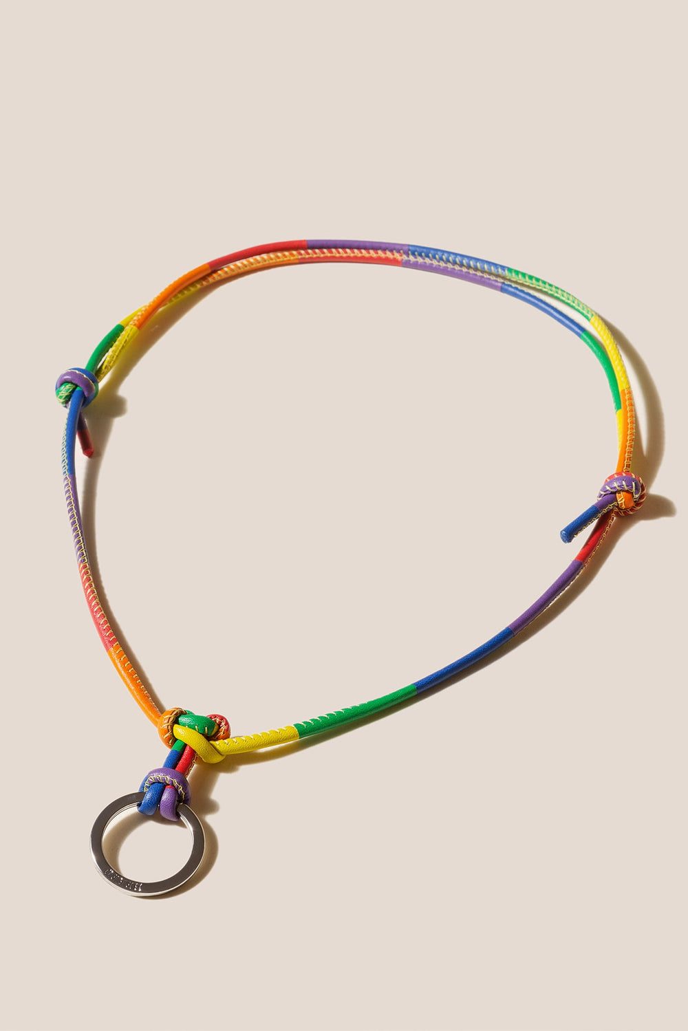 PRIDE KEYCHAIN - Multicoloured Patchwork Keychain | Hereu sale