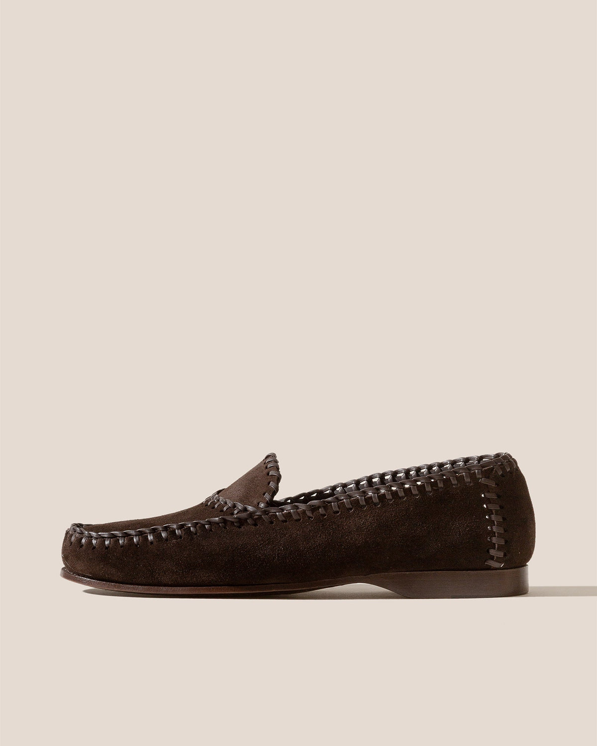 SASTRE SUEDE - Braided Seams Slip-on Loafer | Hereu discount