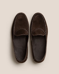 SASTRE SUEDE - Braided Seams Slip-on Loafer | Hereu discount