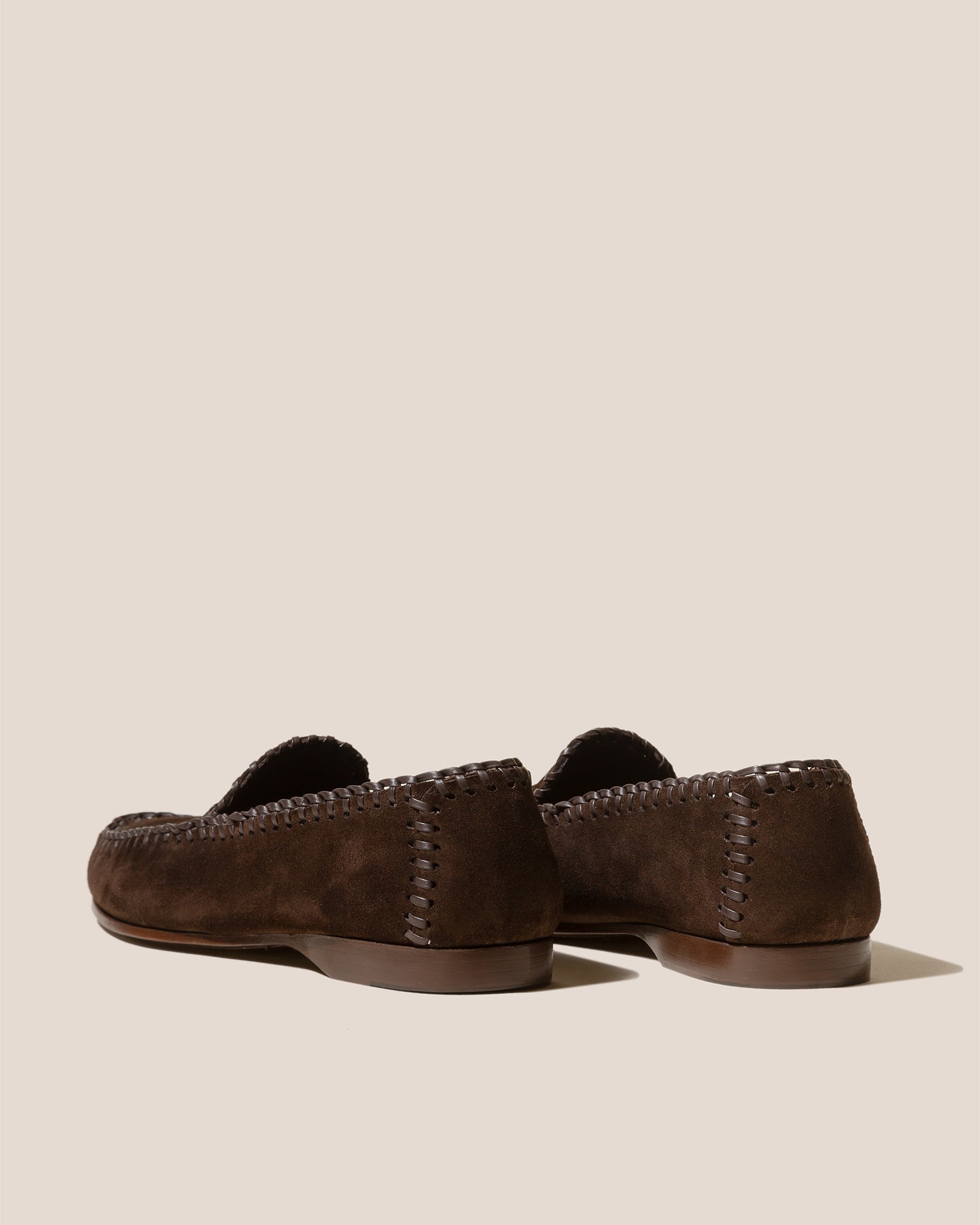 SASTRE SUEDE - Braided Seams Slip-on Loafer | Hereu discount