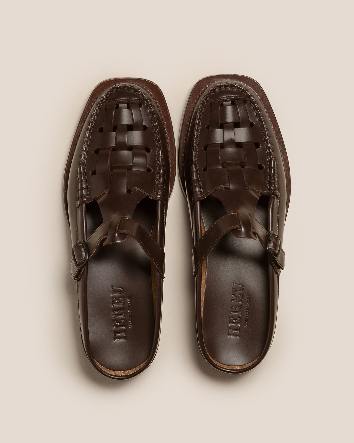 BONELL - Woven T-bar Mule Loafer | Hereu US