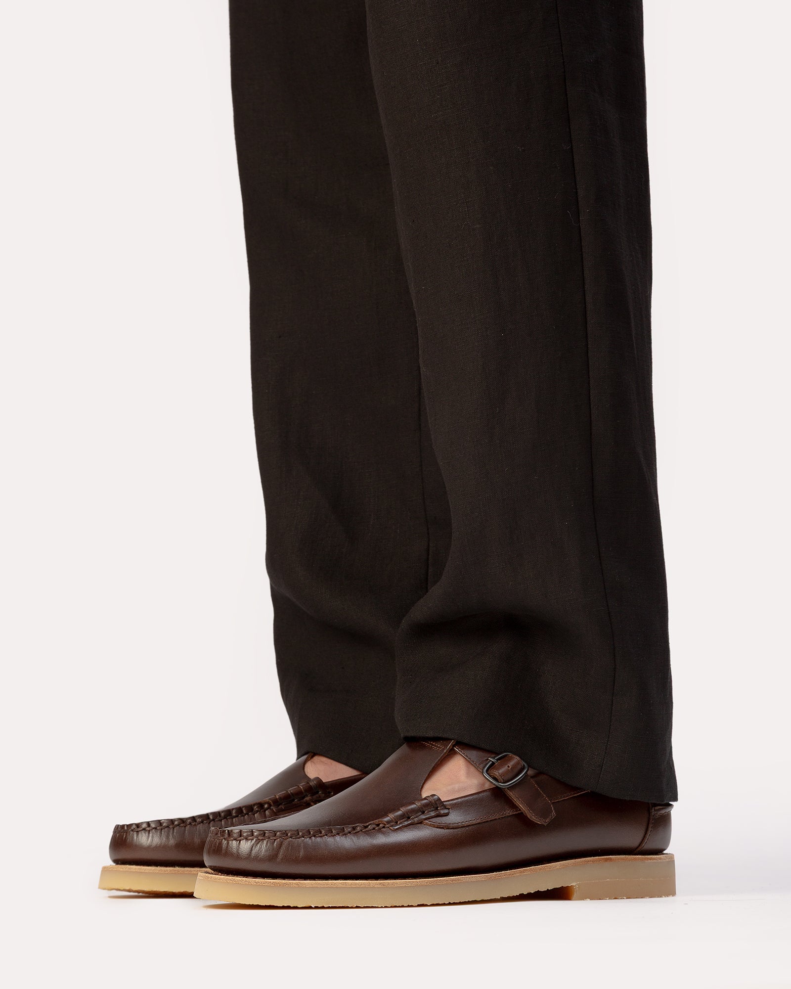 ALBER RUBBER VEG TAN - T-bar Loafer | Hereu online