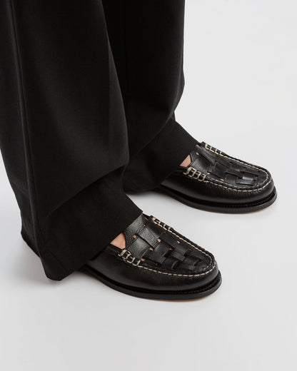 FERRIOL MULE - Woven T-bar Mule Loafer | Hereu near me
