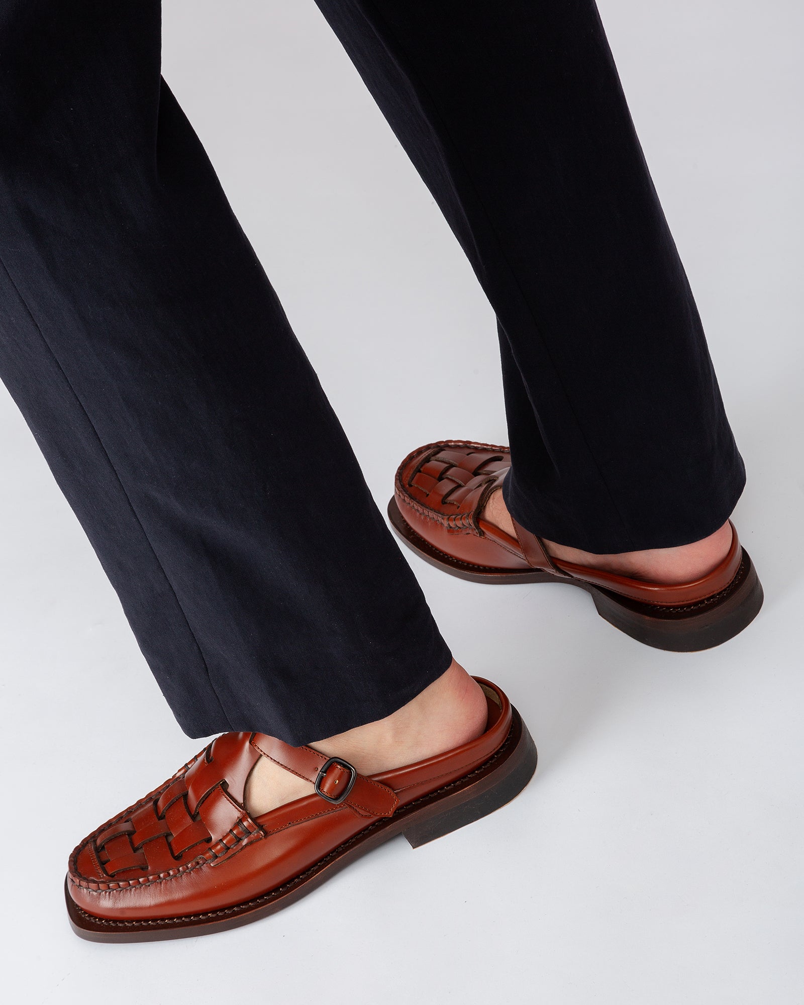 BONELL - Woven T-bar Mule Loafer | Hereu outlet
