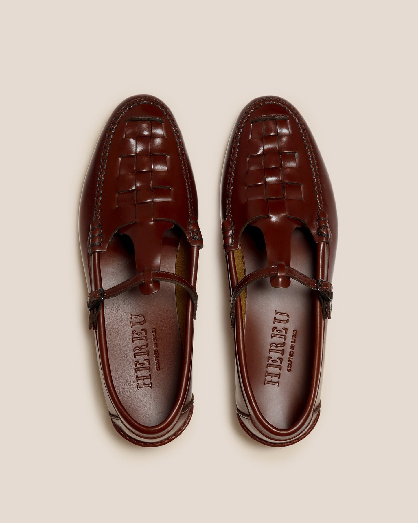 MAQUEDA - Interwoven T-Bar Loafer | Hereu on sale