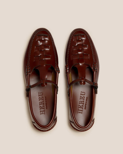 MAQUEDA - Interwoven T-Bar Loafer | Hereu on sale