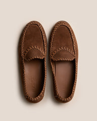SASTRE SUEDE - Braided Seams Slip-on Loafer | Hereu on sale