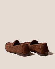 SASTRE SUEDE - Braided Seams Slip-on Loafer | Hereu on sale