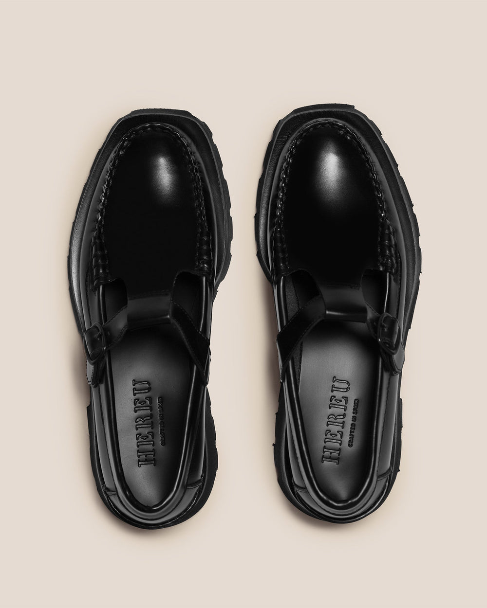 ALBER SPORT - Tread Sole T-Bar Loafer | Hereu on sale