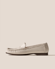 SASTRE SUPPLE SHINY - Braided Seams Slip-On Loafer | Hereu online