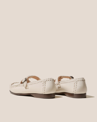 ALCOVER SUPPLE SHINY - Braided Seams T-bar Loafer | Hereu US