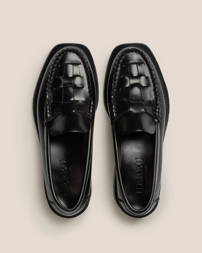 NOMBELA - Interwoven Detail Slip-On Loafer | Hereu sale