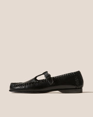 ALCOVER SUPPLE SHINY - Braided Seams T-bar Loafer | Hereu outlet